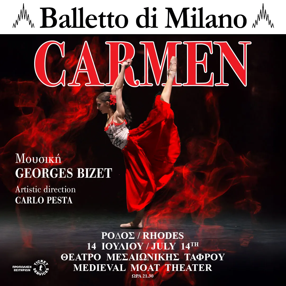 "CARMEN" BALLETTO DI MILANO | Θέατρο Μεσαιωνικής Τάφρου | Τρίτη 14 Ιουλίου