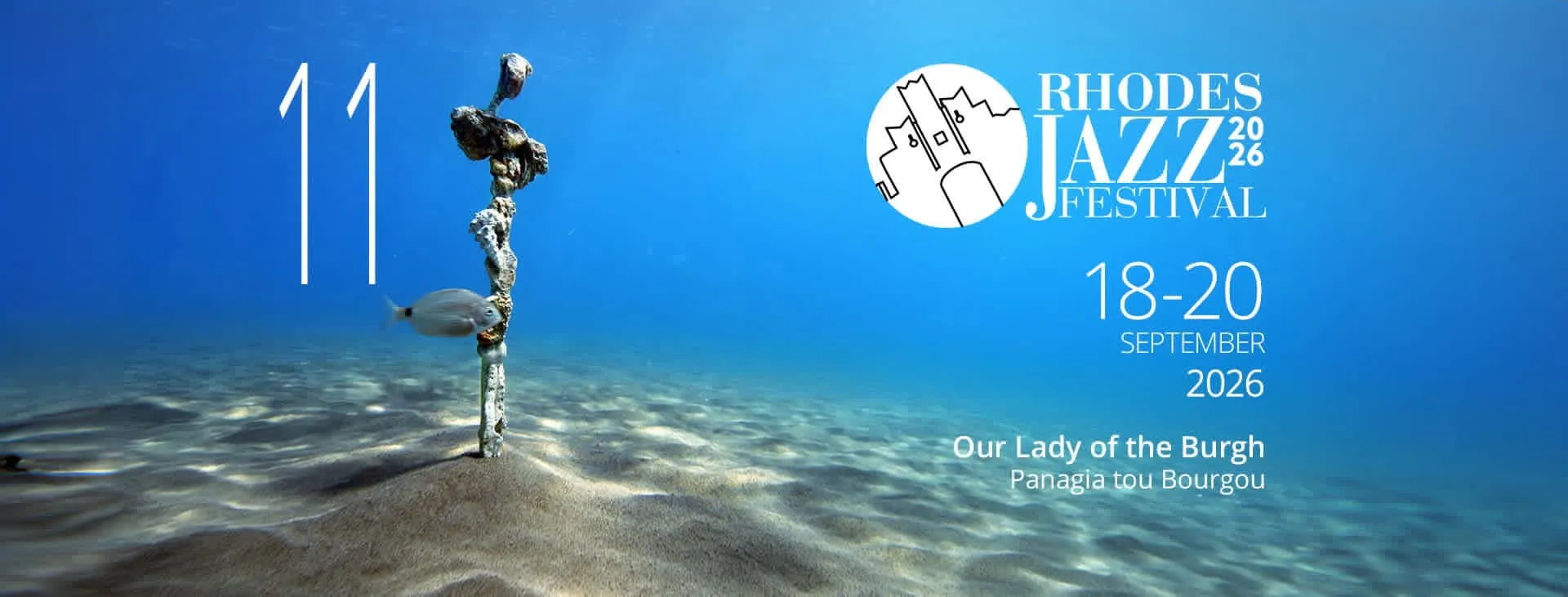 11o Rhodes Jazz Festival | Παναγιά του Μπούργκου | 18-20 Σεπτεμβρίου